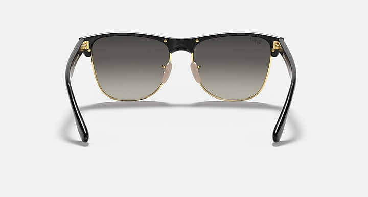 Ray-Ban CLUBMASTER OVERSIZED Black with Grey Polarized Gradient lenses - Back