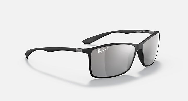 Ray-Ban RB4179 LITEFORCE Black with Silver Polarized Gradient - Mirror lenses - Alternative