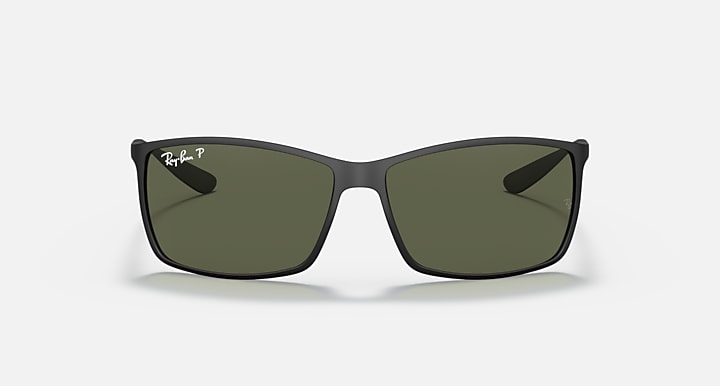 Ray-Ban RB4179 LITEFORCE Black with G-15 Green Polarized Solid Color lenses - Front
