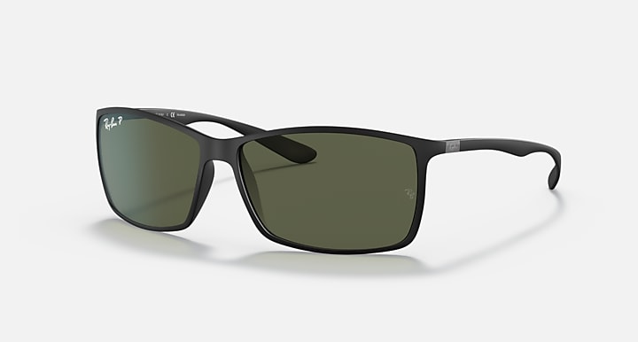 Ray-Ban RB4179 LITEFORCE Black with G-15 Green Polarized Solid Color lenses - Quarter