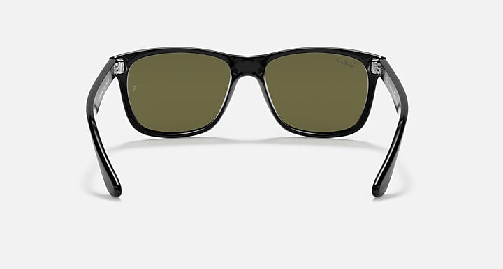 Ray-Ban RB4181 Black with G-15 Green Polarized Solid Color lenses - Back