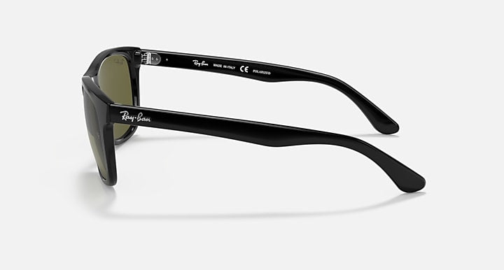 Ray-Ban RB4181 Black with G-15 Green Polarized Solid Color lenses - Lateral