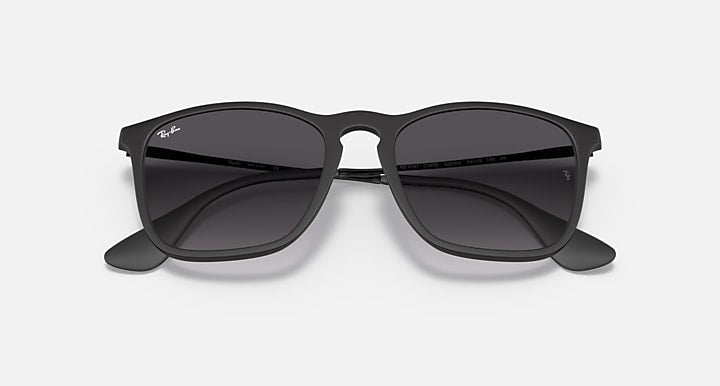 Ray-Ban CHRIS Rubber Black; Black with Grey Gradient Gradient lenses - Closed Front