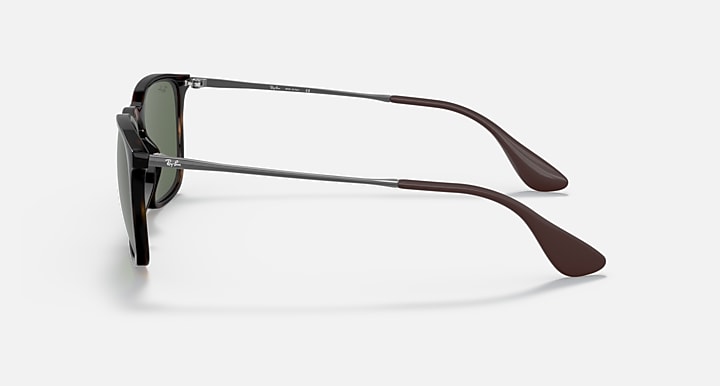 Ray-Ban CHRIS Light Havana with Dark Green Solid Color lenses - Lateral