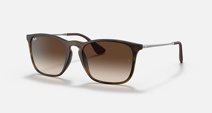 Ray-Ban CHRIS Havana with Brown Gradient Gradient lenses - Quarter