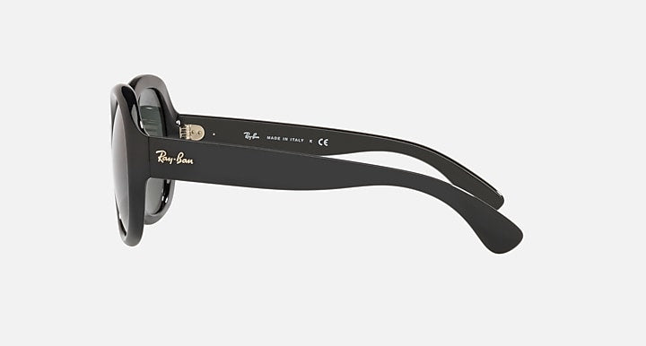 Ray-Ban RB4191 Black with G-15 Green Solid Color lenses - Lateral