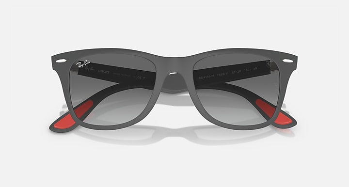 Ray-Ban SCUDERIA FERRARI MONACO LTD Grey with Grey Gradient lenses - Closed Front