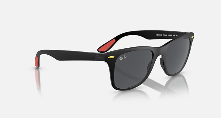 Ray-Ban RB4195M SCUDERIA FERRARI SPAIN LTD Black with Dark Grey Solid Color lenses - Alternative