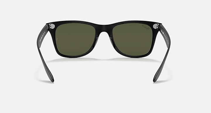 Ray-Ban WAYFARER LITEFORCE Black with G-15 Green Polarized Solid Color lenses - Back