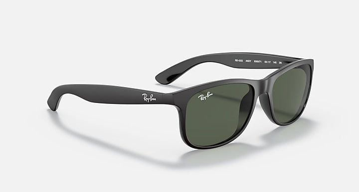 Ray-Ban ANDY Black with Green Solid Color lenses - Alternative