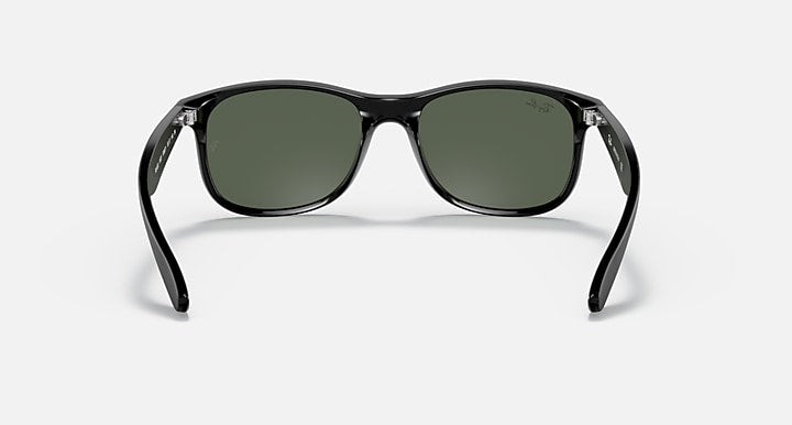Ray-Ban ANDY Black with Green Solid Color lenses - Back