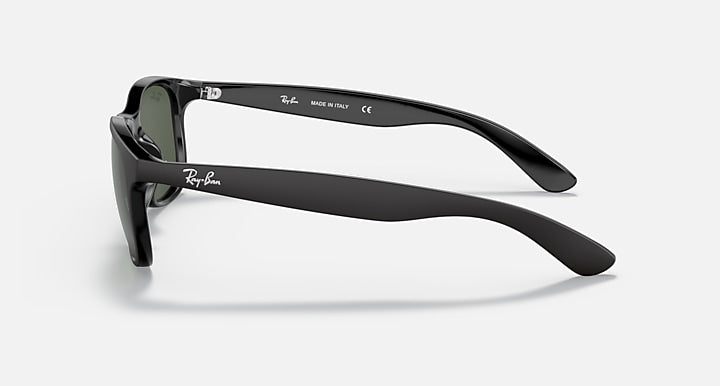 Ray-Ban ANDY Black with Green Solid Color lenses - Lateral