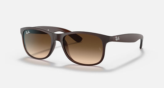 Ray-Ban ANDY Brown with Brown Gradient Gradient lenses - Quarter