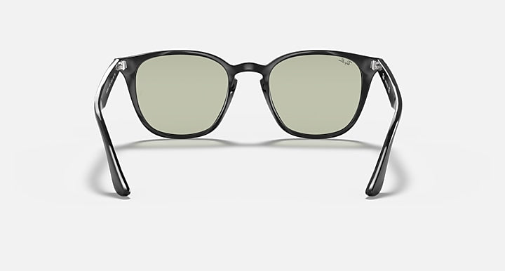 Ray-Ban RB4258 Black; Shiny Black with Light Green Classic Solid Color lenses - Back