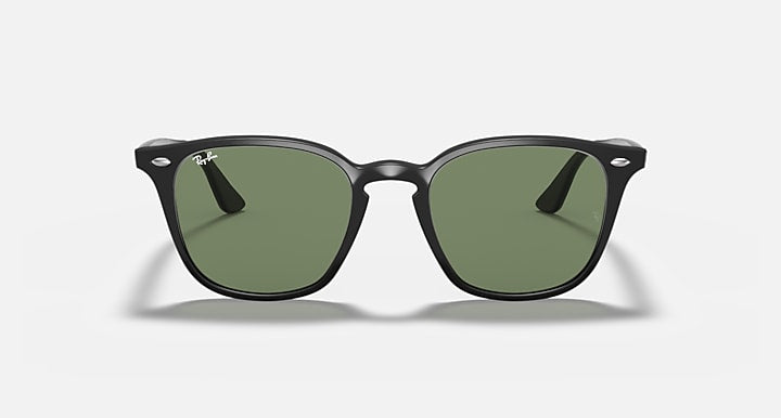 Ray-Ban RB4258 Black with Green Classic Solid Color lenses - Front