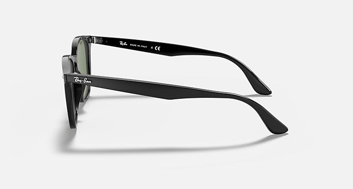 Ray-Ban RB4258 Black with Green Classic Solid Color lenses - Lateral