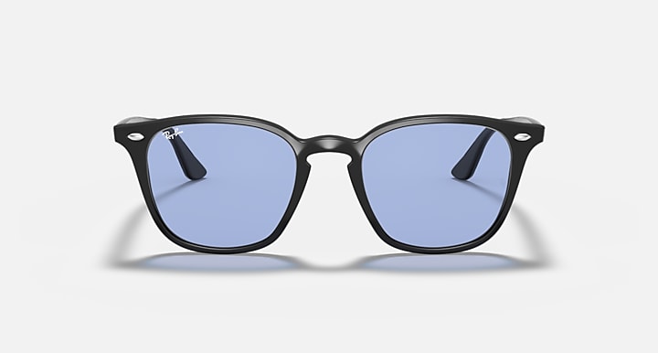 Ray-Ban RB4258 Black with Blue Classic Solid Color lenses - Front