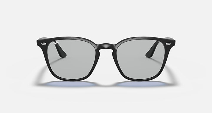 Ray-Ban RB4258 Black; Shiny Black with Dark Grey Classic Solid Color lenses - Front