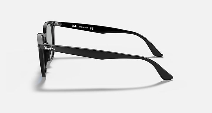 Ray-Ban RB4258 Black; Shiny Black with Dark Grey Classic Solid Color lenses - Lateral