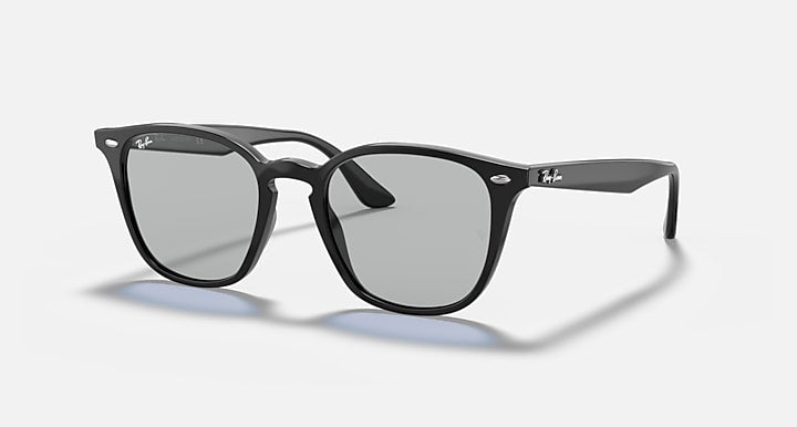 Ray-Ban RB4258 Black; Shiny Black with Dark Grey Classic Solid Color lenses - Quarter