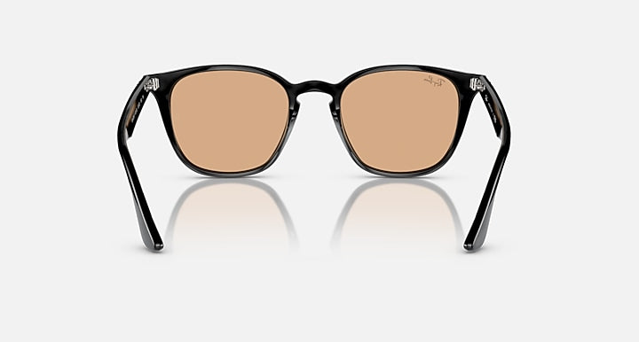 Ray-Ban RB4258 Black with Brown Solid Color lenses - Back