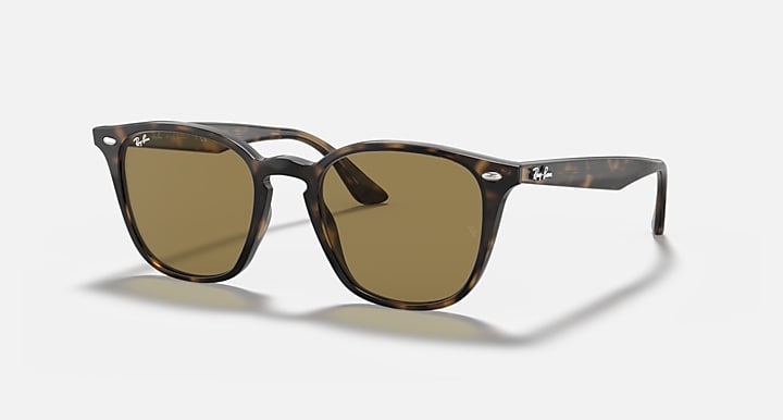 Ray-Ban RB4258 Light Havana; Tortoise with B-15 Brown Solid Color lenses - Quarter