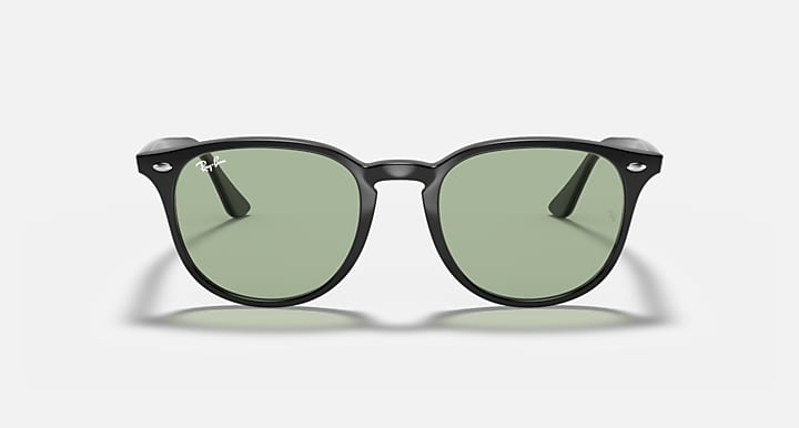 Ray-Ban RB4259 Black; Shiny Black with Light Green Classic Solid Color lenses - Front