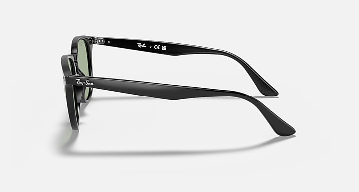 Ray-Ban RB4259 Black; Shiny Black with Light Green Classic Solid Color lenses - Lateral