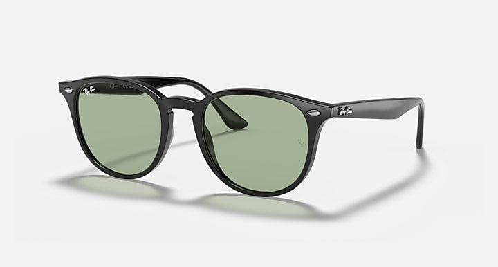 Ray-Ban RB4259 Black; Shiny Black with Light Green Classic Solid Color lenses - Quarter