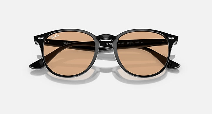 Ray-Ban RB4259 Black with Brown Solid Color lenses - Closed Front