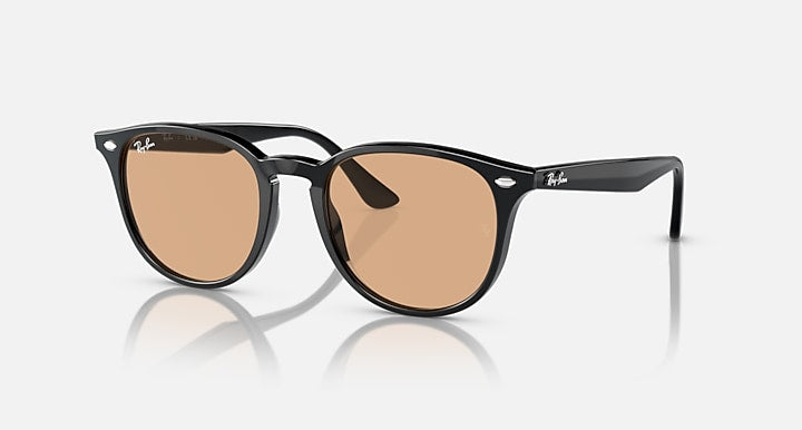 Ray-Ban RB4259 Black with Brown Solid Color lenses - Quarter