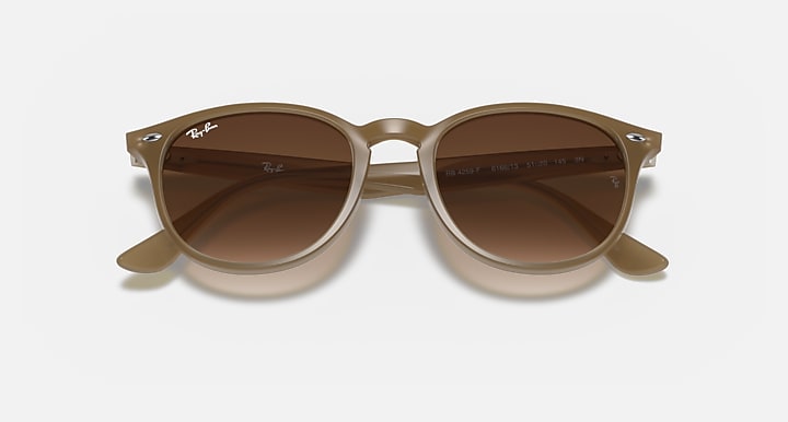Ray-Ban RB4259 Beige; Light Brown with Brown Gradient Gradient lenses - Closed Front