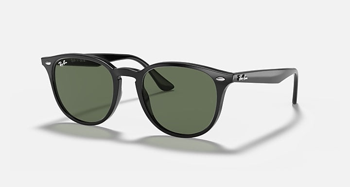 Ray-Ban RB4259 Black with Green Solid Color lenses - Quarter