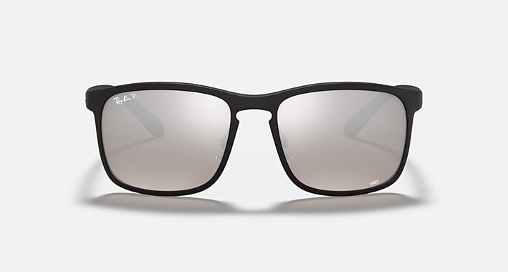 Ray-Ban RB4264 POLARIZED+ LENSES Black with Silver Polarized+ Polarized+ lenses - Front