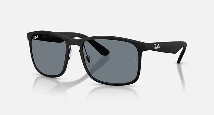 Ray-Ban RB4264 POLARIZED+ LENSES Matte Black with Blue Polarized+ Polarized+ lenses - Quarter