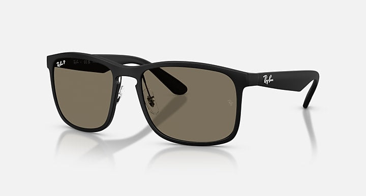Ray-Ban RB4264 POLARIZED+ LENSES Matte Black with Grey Polarized+ Polarized+ lenses - Quarter
