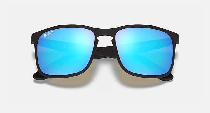 Ray-Ban RB4264 POLARIZED+ LENSES Black with Blue Polarized+ Polarized+ lenses - Closed Front