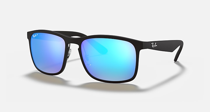 Ray-Ban RB4264 POLARIZED+ LENSES Black with Blue Polarized+ Polarized+ lenses - Quarter