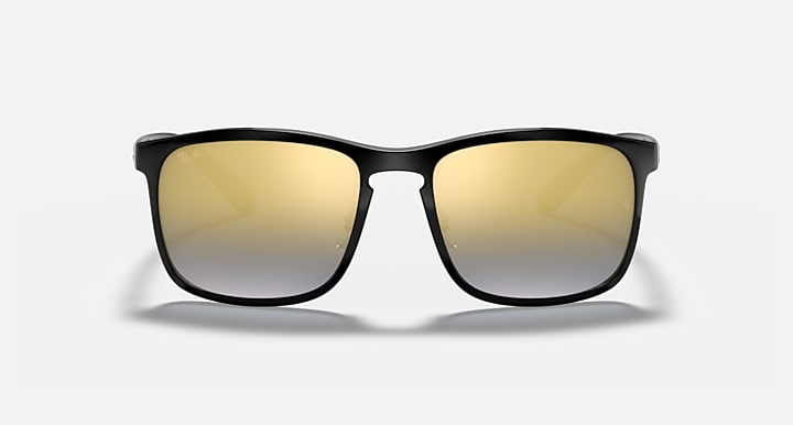 Ray-Ban RB4264 POLARIZED+ LENSES Black with Blue & Gold Polarized+ Polarized+ lenses - Front