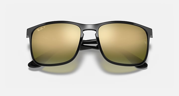 Ray-Ban RB4264 POLARIZED+ LENSES Grey with Green Polarized+ Polarized+ lenses - Closed Front