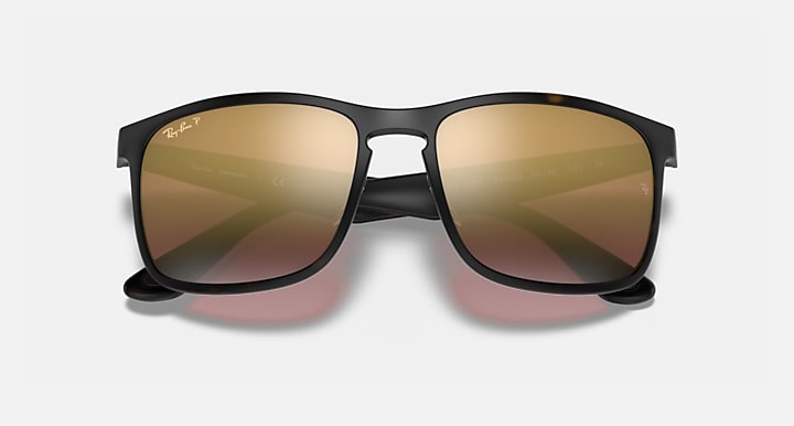 Ray-Ban RB4264 POLARIZED+ LENSES Havana with Purple Polarized+ Polarized+ lenses - Closed Front