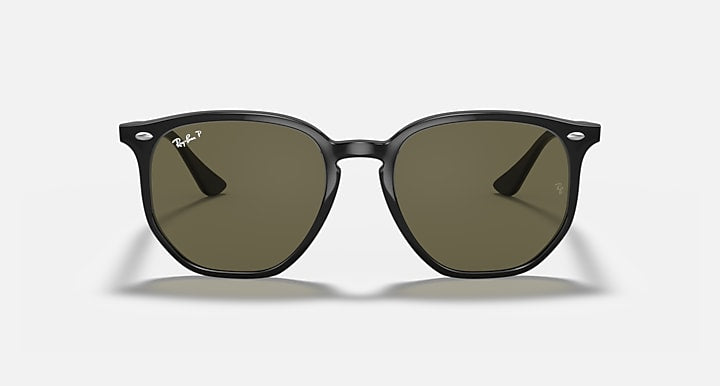 Ray-Ban RB4306 Black with G-15 Green Polarized Solid Color lenses - Front