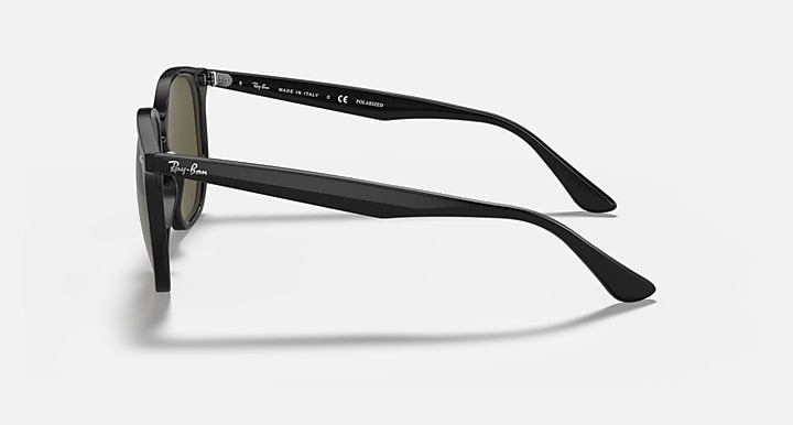 Ray-Ban RB4306 Black with G-15 Green Polarized Solid Color lenses - Lateral