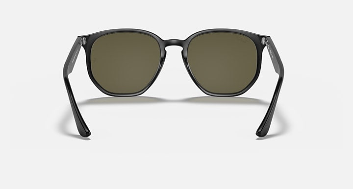 Ray-Ban RB4306 Black with G-15 Green Polarized Solid Color lenses - Back