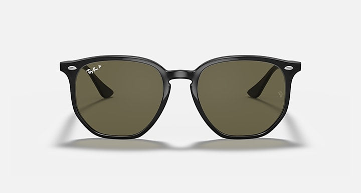 Ray-Ban RB4306 Black with G-15 Green Polarized Solid Color lenses - Front