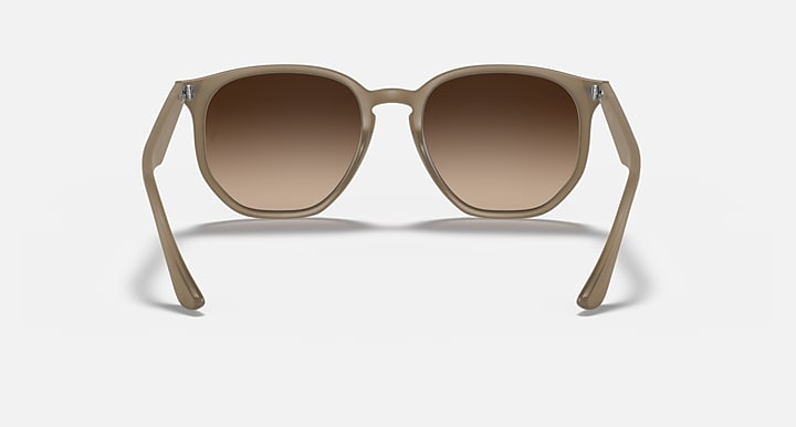 Ray-Ban RB4306 Beige with Dark Brown Gradient lenses - Back