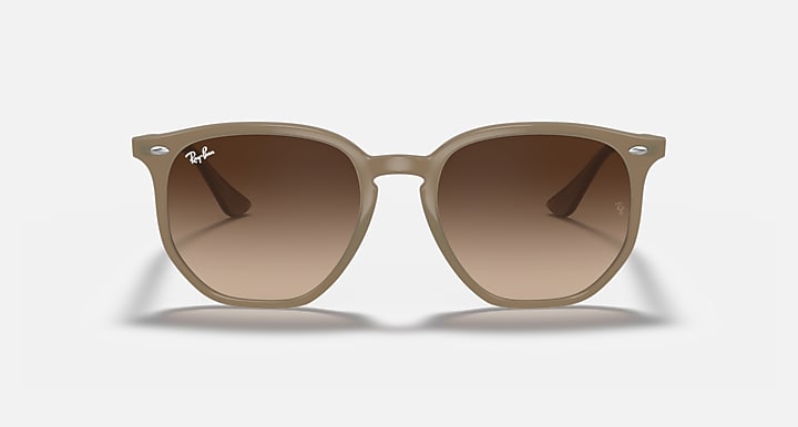 Ray-Ban RB4306 Beige with Dark Brown Gradient lenses - Front