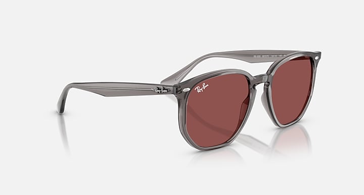 Ray-Ban RB4306 Opal Grey with Dark Violet Solid Color lenses - Alternative