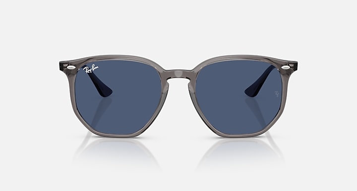 Ray-Ban RB4306 Opal Grey with Dark Blue Solid Color lenses - Front