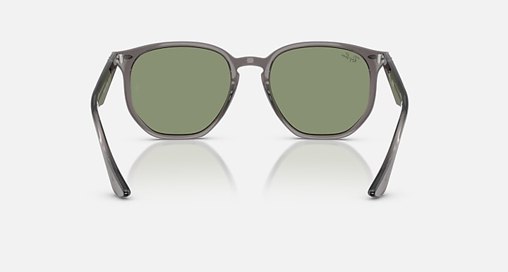 Ray-Ban RB4306 Opal Grey with Green Solid Color lenses - Back